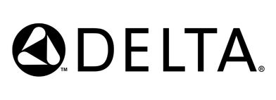 Delta logo in black and white featuring a stylized triangle symbol, representing the Delta brand identity.