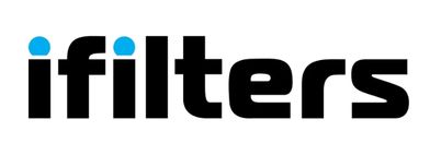 Ifilters logo with modern font and blue accents on letters.