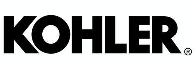 KOHLER logo in bold black letters on a white background, representing a renowned plumbing products company.